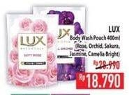 Promo Harga LUX Botanicals Body Wash Soft Rose, Magical Orchid, Sakura Bloom, Velvet Jasmine, Camellia White 450 ml - Hypermart