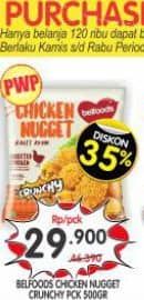 Promo Harga Belfoods Nugget Chicken Nugget Crunchy 500 gr - Superindo