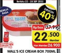 Promo Harga Walls Ice Cream All Variants 700 ml - Superindo