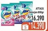 Promo Harga ATTACK Detergent Powder 800 gr - Hypermart