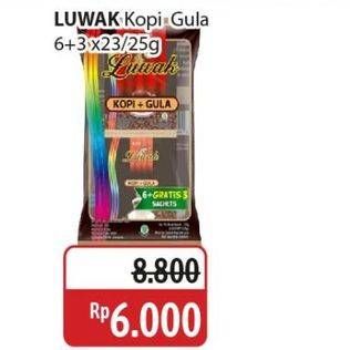 Promo Harga Luwak Kopi + Gula per 9 sachet 25 gr - Alfamidi