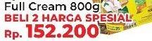 Promo Harga DANCOW FortiGro Susu Bubuk Full Cream per 2 box 800 gr - Yogya