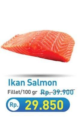 Promo Harga Salmon Fillet per 100 gr - Hypermart