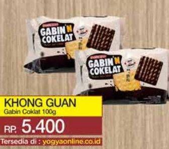 Promo Harga Khong Guan Gabin Coklat 100 gr - Yogya