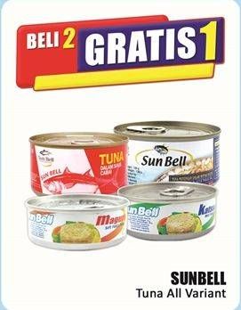 Promo Harga Sun Bell Tuna Chunk Oil  - Hari Hari
