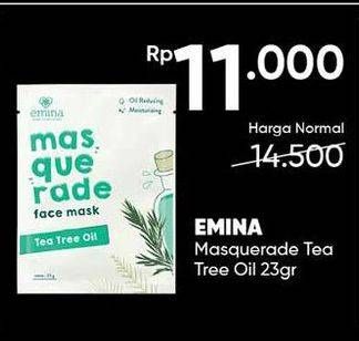 Promo Harga EMINA Masquerade Face Mask Tea Tree Oil 23 gr - Guardian