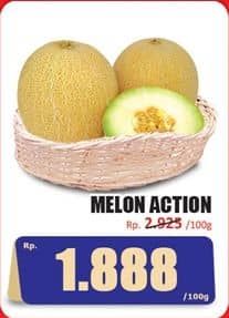 Promo Harga Melon Action per 100 gr - Hari Hari