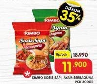 Promo Harga KIMBO Sosis Serbaguna Ayam, Sapi 300 gr - Superindo