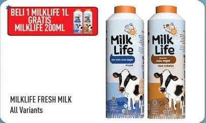 Promo Harga MILK LIFE Fresh Milk All Variants  - Hypermart