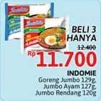 Promo Harga Indomie Mi Goreng Jumbo Ayam Panggang, Rendang, Spesial 120 gr - Alfamidi