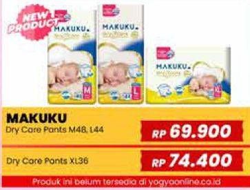 Promo Harga Makuku Dry & Care Celana XL36 36 pcs - Yogya