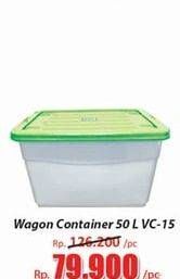 Promo Harga LION STAR Wagon Container VC-15 50000 ml - Hari Hari