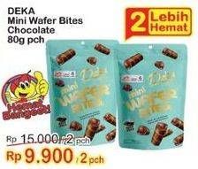 Promo Harga DUA KELINCI Deka Mini Wafer Bites Choco Choco 80 gr - Indomaret