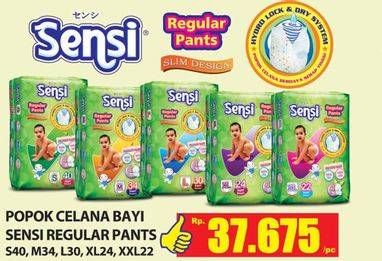 Promo Harga SENSI Regular Pants S40, M34, L30, XL24, XXL22  - Hari Hari