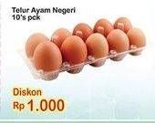 Promo Harga Telur Ayam Negeri 10 pcs - Indomaret