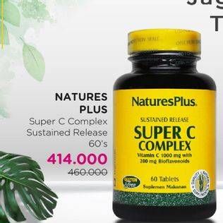 Promo Harga NATURES PLUS Super C Complex 60 pcs - Watsons