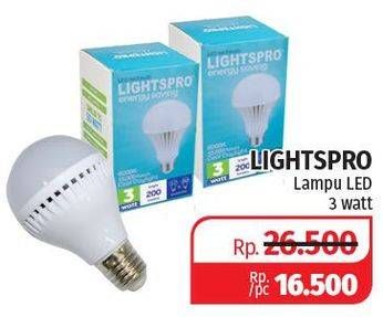Promo Harga LIGHTSPRO Lampu LED Bulb 3W 1 pcs - Lotte Grosir