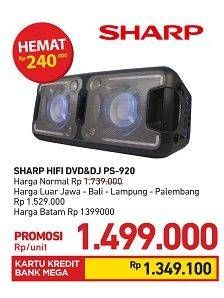 Promo Harga SHARP HIFI DVD & DJPS-920  - Carrefour