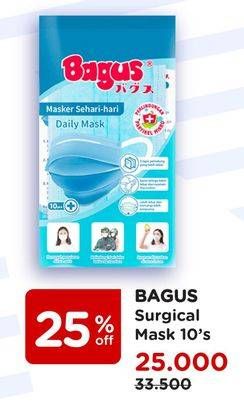 Promo Harga BAGUS Surgical Mask 10 pcs - Watsons