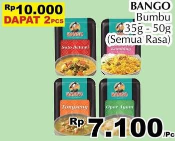 Promo Harga BANGO Bumbu Kuliner Nusantara All Variants per 2 pcs - Giant