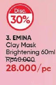 Promo Harga Emina Clay Mask Brightening 60 ml - Guardian