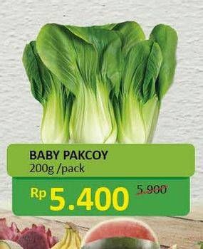 Promo Harga Baby Pakcoy Hijau per 200 gr - Alfamidi