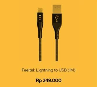 Promo Harga FEELTEK Lightning to USB 1M  - iBox