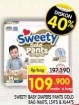 Promo Harga Sweety Gold Pants M60, L54, XL44 44 pcs - Superindo