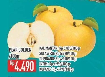 Promo Harga Pear Golden per 100 gr - Hypermart