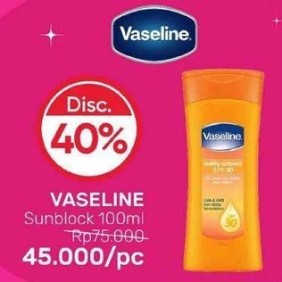 Promo Harga VASELINE Healthy Sun Block 100 ml - Guardian