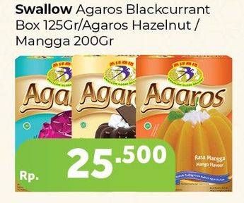 Promo Harga SWALLOW Agaros Blackcurrant, Hazelnut, Mangga 200 gr - Carrefour
