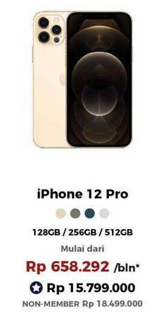 Promo Harga APPLE iPhone 12 Pro 256 GB, 512 GB, 128 GB 1 pcs - Erafone