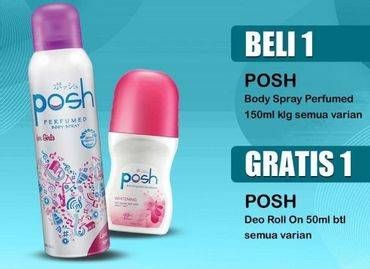 Promo Harga POSH Perfumed Body Spray All Variants 150 ml - Indomaret