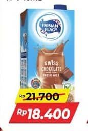 Promo Harga Frisian Flag Susu UHT Purefarm Full Cream, Swiss Chocolate 946 ml - Alfamidi