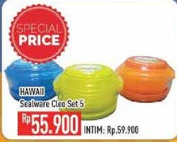 Promo Harga HAWAII Sealware Cleo per 5 pcs - Hypermart