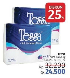 Promo Harga TESSA Toilet Tissue PB02, PB03 6 roll - LotteMart