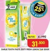 Promo Harga Darlie Toothpaste Zesty Fresh Lemon 120 gr - Superindo