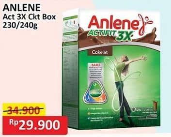 Promo Harga Anlene Actifit 3x High Calcium Cokelat 240 gr - Alfamart