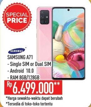 Promo Harga SAMSUNG Galaxy A71 | Smartphone 8GB/128GB  - Hypermart