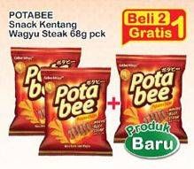 Promo Harga POTABEE Snack Potato Chips Wagyu Beef Steak 68 gr - Indomaret
