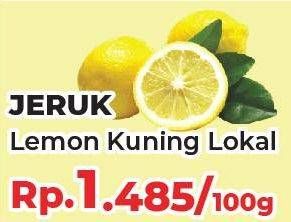 Promo Harga Jeruk Lemon Lokal per 100 gr - Yogya