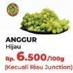 Promo Harga Anggur Hijau per 100 gr - Yogya