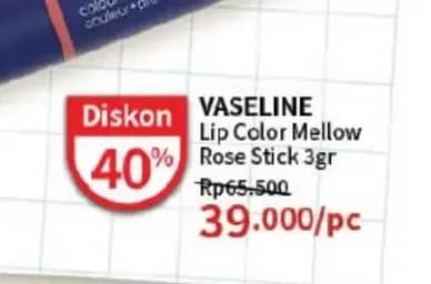 Promo Harga Vaseline Lip Color Mellow Rose 3 gr - Guardian