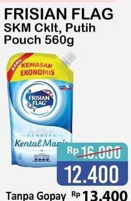 Promo Harga FRISIAN FLAG Susu Kental Manis Cokelat, Putih 560 gr - Alfamart