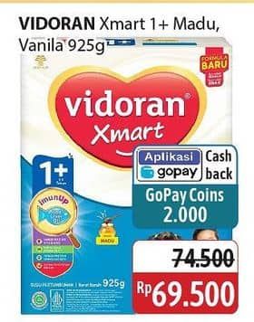 Promo Harga Vidoran Xmart 1+ Madu, Vanilla 950 gr - Alfamidi