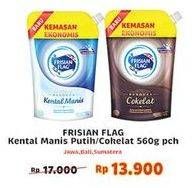 Promo Harga FRISIAN FLAG Susu Kental Manis Cokelat, Putih 560 gr - Indomaret