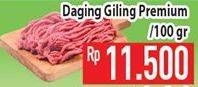 Promo Harga Daging Giling Sapi Premium per 100 gr - Hypermart