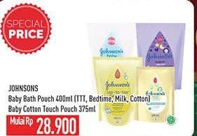 Promo Harga Johnsons Baby Bath Top to Toe/Bedtime/Milk/Cotton  - Hypermart