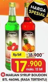 Promo Harga MARJAN Syrup Boudoin Rasa Tertentu 460 ml - Superindo