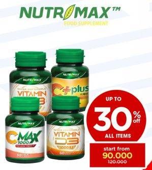Promo Harga Nutrimax C Max 1000/C+ Plus/ Vitamin D3 1000 IU   - Watsons
